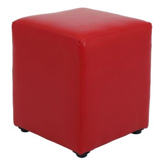 Taburet Cube roșu