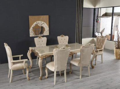 Set masă cu 6 scaune Lux